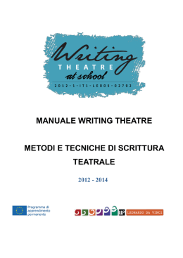manuale writing theatre metodi e tecniche di scrittura teatrale
