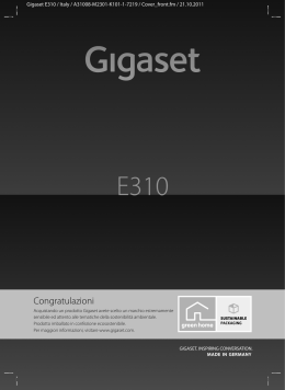 Manuale FACILE Gigaset E310