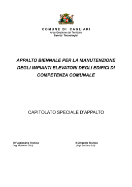 ascensori, gara app. 1999 - 2002