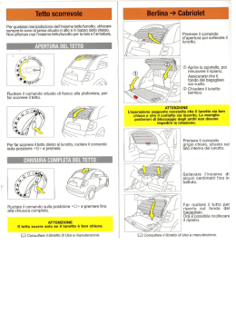 Tetto scerrevole &Icirc; _` I Berlina -_> Cabriolet