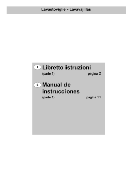 Libretto istruzioni Manual de instrucciones