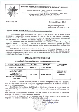 ISTITUTO D`ISTRUZIONE SUPERIORE &ldquo;T. CATULLO"