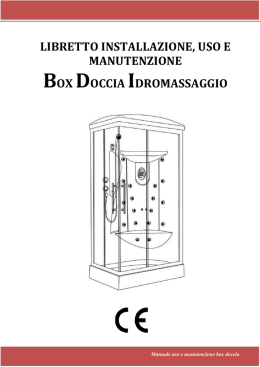 Manuale di installazione box doccia idromassaggio modello Iride