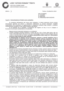 Informazioni generali e modalit&agrave; organizzative (PDF
