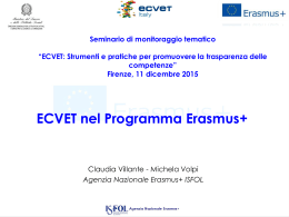 ECVET nel Programma Erasmus+