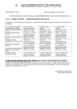 istituto statale comprensivo - Istituto Comprensivo di