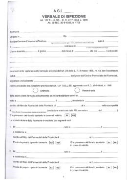 Verbale di Ispezione in formato