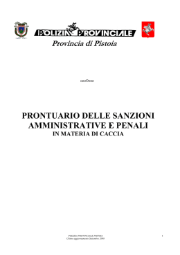 PRONTUARIO REGIONALE PISTOIA Anno 2008