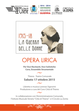 opera lirica - Comune di Zan&egrave;