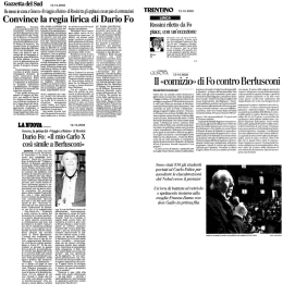 Convince la regia lirica di Dario Fo