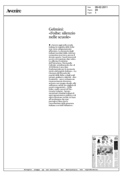 rassegna stampa del 9 febbraio 2011