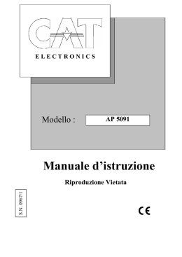 Manuale d`istruzione