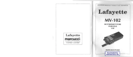 Lafayette MV-102