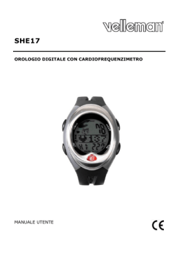 orologio digitale con cardiofrequenzimetro manuale utente