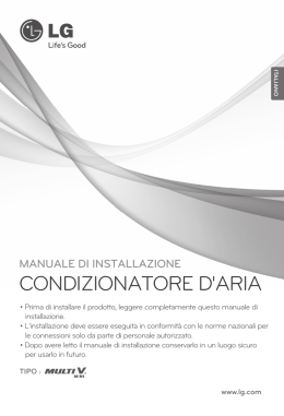 Manuale d`installazione