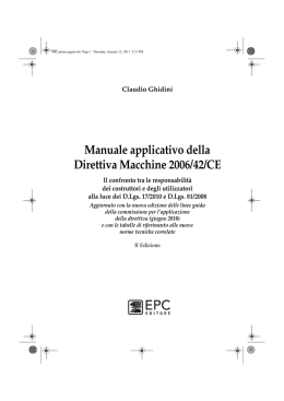 Manuale applicativo della Direttiva Macchine 2006/42/CE