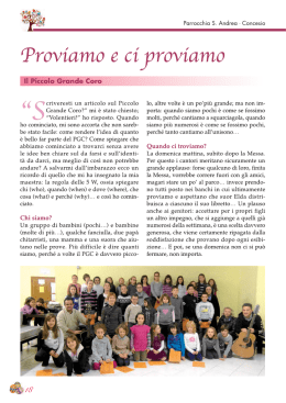 leggere l`articolo - Parrocchia Sant`Andrea Apostolo