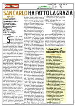 Panorama - gioved&igrave; 28 gennaio 2010