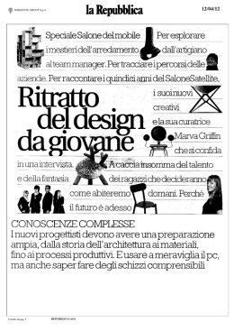 Speciale Salone delmObile * Peresplorare` I