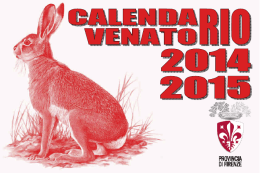 Calendario Venatorio 2014-2015