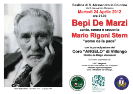 Bepi De Marzi canta, suona. racconta Mario Rigoni Stern