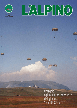 Omaggio agli alpini paracadutisti del glorioso &ldquo;Monte Cervino&rdquo;
