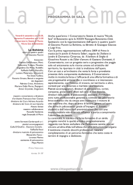 visualizza il programma di sala