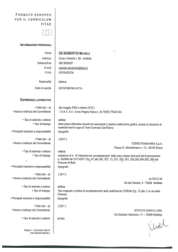 formato europeo per il curriculum vitae