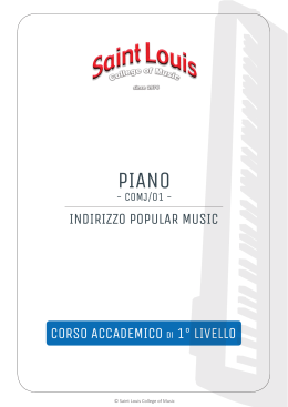 Scarica il Piano di Studi con i Programmi e il Regolamento