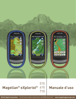 Magellan® eXplorist® Manuale d`uso