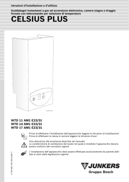 JUNKERS scaldabagno CELSIUS plus wtd
