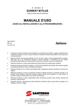 manuale d`uso