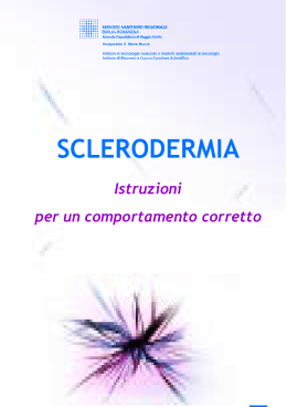 sclerodermia - Azienda Ospedaliera di Reggio Emilia