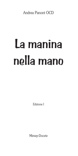 La manina nella mano
