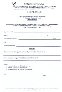 ù regione molise - Camera di Commercio