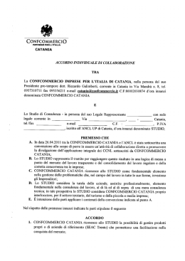 Convenzione Confcommercio CT