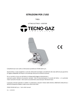 istruzioni per l`uso - Tecno-Gaz