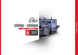 catalogo - catalogue 08 2012