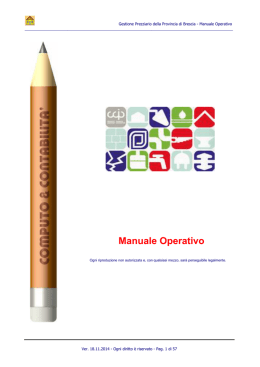 Manuale Operativo - Prezziario Opere Edili Brescia