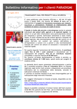 Bollettino Luglio 2014