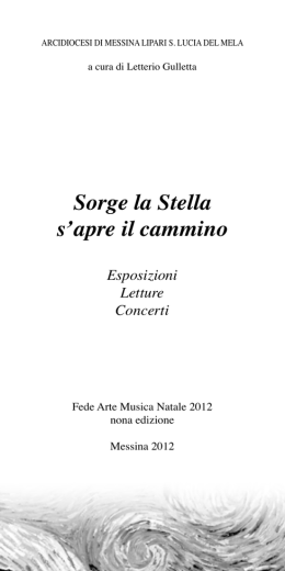 Libretto - Arcidiocesi di Messina Lipari S. Lucia del Mela