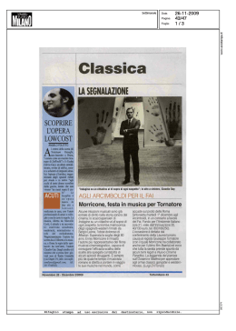 La Repubblica - Tutto Milano, Classica - gioved&igrave; 26