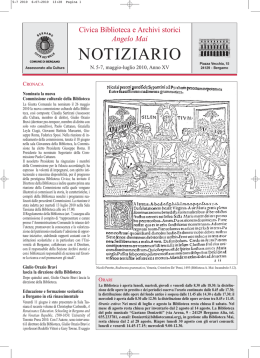 notiziario - Angelo Mai