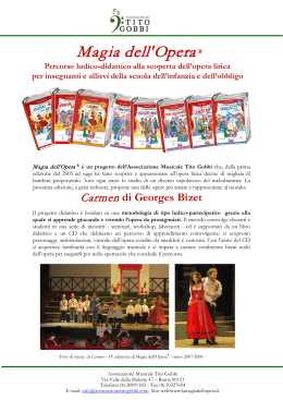 Progetto Magia dell`Opera&reg; 2014