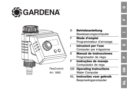 OM, Gardena, 1883, FlexControl, Computer per irrigazione, 2013-11