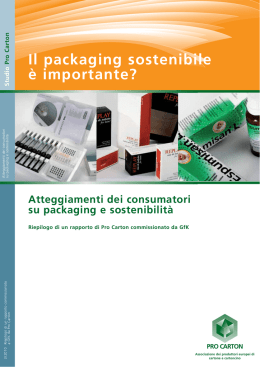 Il packaging sostenibile è importante?
