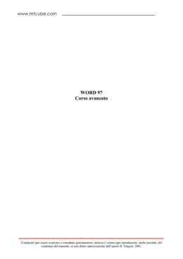 Word 97 avanzato