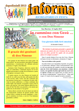 In cammino con Ges&ugrave;