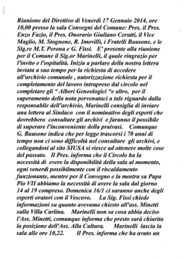 17/01/2014 Riunione di direttivo