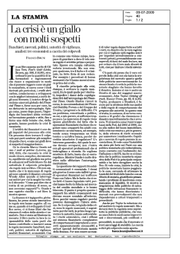 La crisi e un giallo con molti sospetti